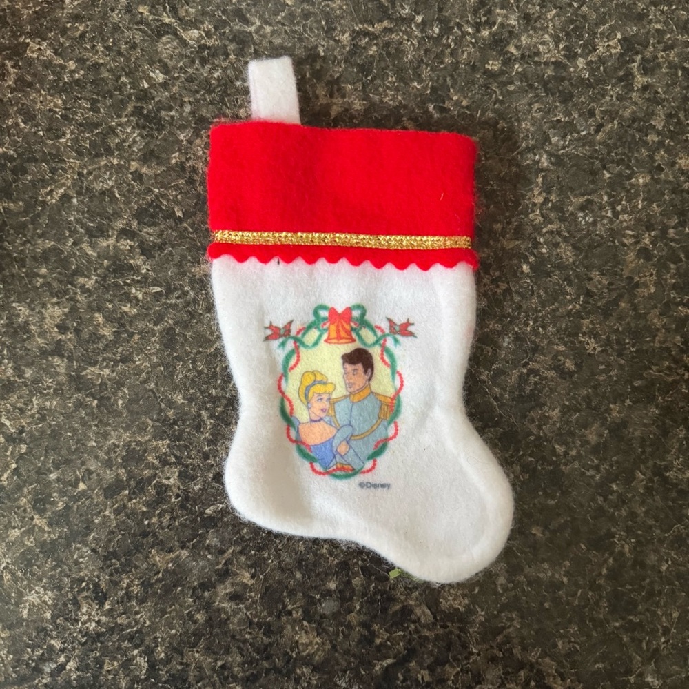 Cinderella and Prince Disney Christmas Stocking